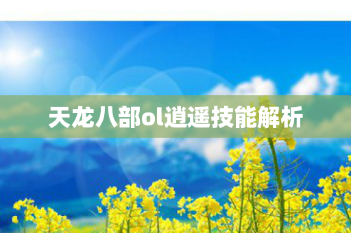 天龙八部ol逍遥技能解析