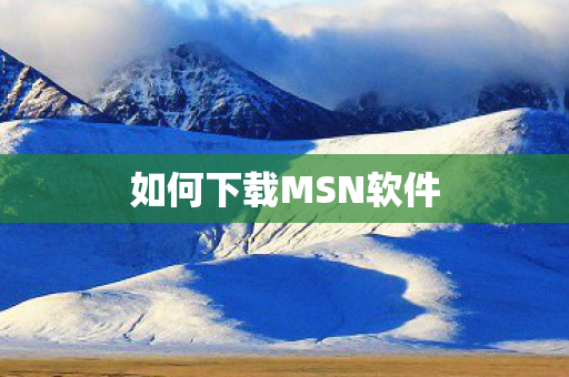 如何下载MSN软件