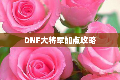 DNF大将军加点攻略 DNF大将军加点攻略