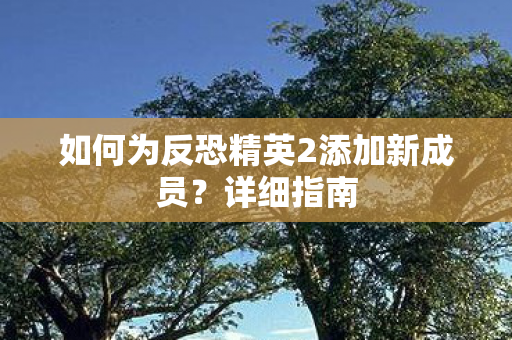如何为反恐精英2添加新成员？详细指南