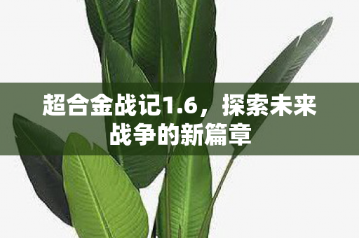 超合金战记1.6,探索未来战争的新篇章 超合金战记1.6,探索未来战争的新篇章