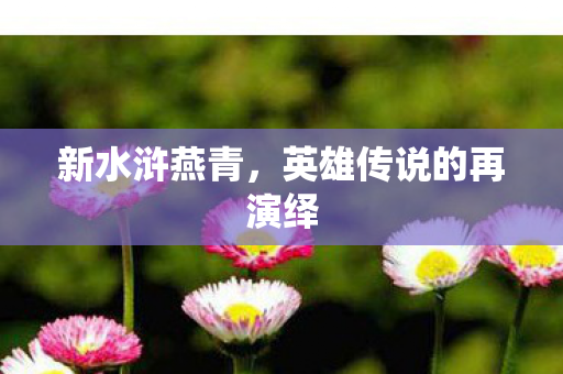 新水浒燕青，英雄传说的再演绎