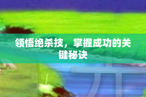 领悟绝杀技，掌握成功的关键秘诀