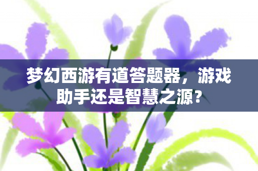梦幻西游有道答题器,游戏助手还是智慧之源? 梦幻西游有道答题器,游戏助手还是智慧之源?