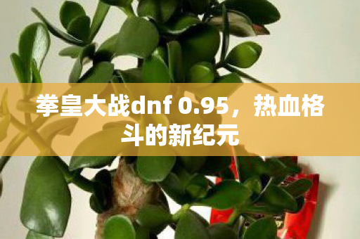 拳皇大战dnf 0.95，热血格斗的新纪元