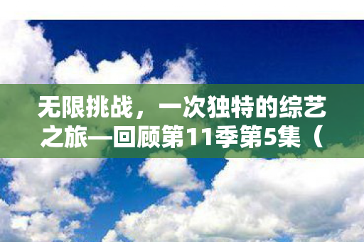 无限挑战,一次独特的综艺之旅—回顾第11季第5集(第11集第7期) 无限挑战,一次独特的综艺之旅—回顾第11季第5集(第11集第7期)