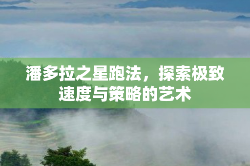 潘多拉之星跑法,探索极致速度与策略的艺术 潘多拉之星跑法,探索极致速度与策略的艺术