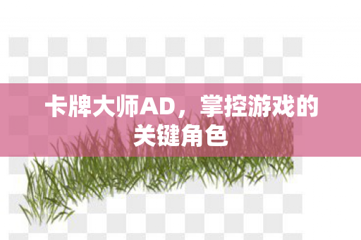 卡牌大师AD,掌控游戏的关键角色 卡牌大师AD,掌控游戏的关键角色
