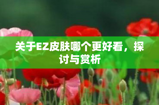 关于EZ皮肤哪个更好看，探讨与赏析