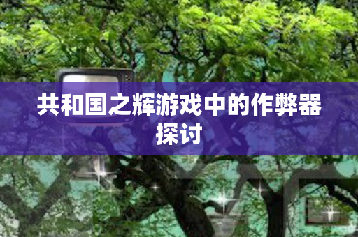 共和国之辉游戏中的作弊器探讨