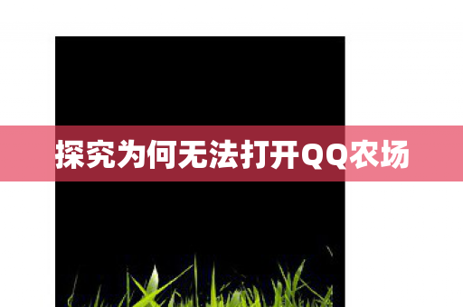 探究为何无法打开QQ农场