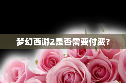梦幻西游2是否需要付费？
