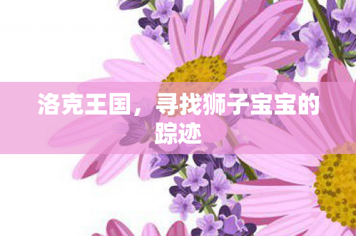 洛克王国，寻找狮子宝宝的踪迹