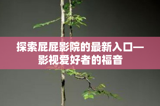 探索屁屁影院的最新入口—影视爱好者的福音