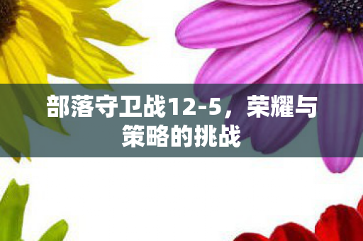 部落守卫战12-5,荣耀与策略的挑战 部落守卫战12-5,荣耀与策略的挑战