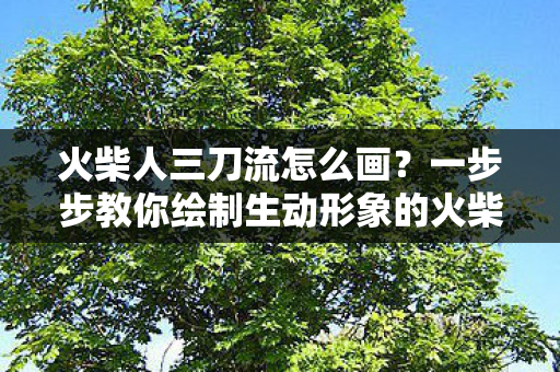 火柴人三刀流怎么画？一步步教你绘制生动形象的火柴人