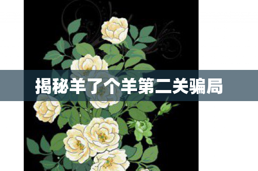 揭秘羊了个羊第二关骗局