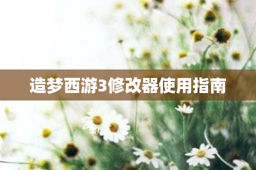 造梦西游3修改器使用指南
