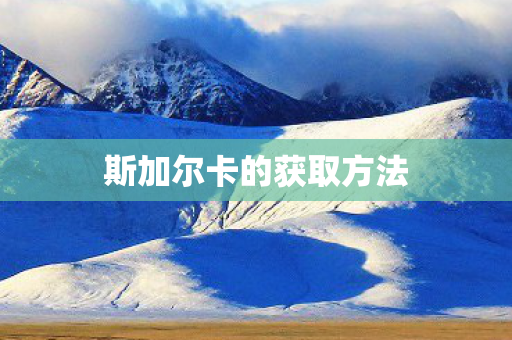 斯加尔卡的获取方法 斯加尔卡的获取方法