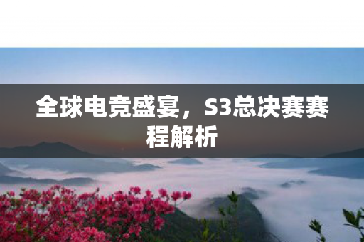 全球电竞盛宴，S3总决赛赛程解析