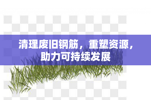 清理废旧钢筋，重塑资源，助力可持续发展