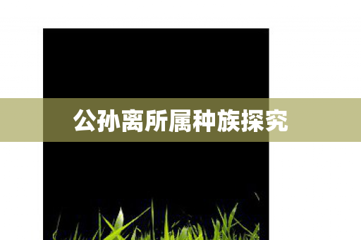 公孙离所属种族探究