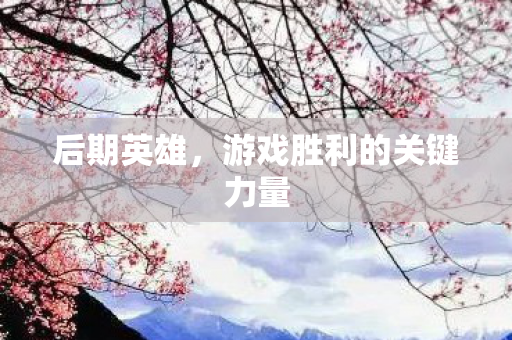 后期英雄，游戏胜利的关键力量