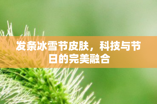 发条冰雪节皮肤，科技与节日的完美融合