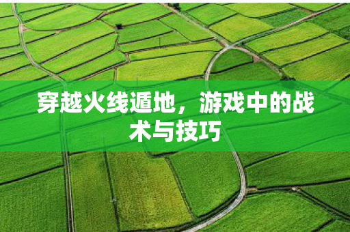 穿越火线遁地，游戏中的战术与技巧