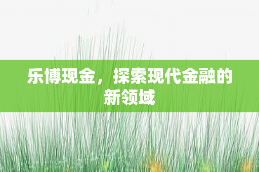 乐博现金，探索现代金融的新领域