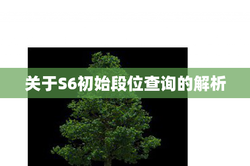 关于S6初始段位查询的解析 关于S6初始段位查询的解析