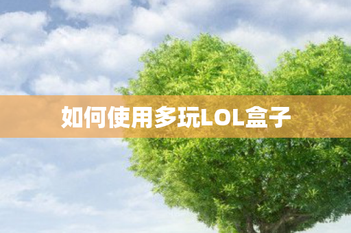 如何使用多玩LOL盒子
