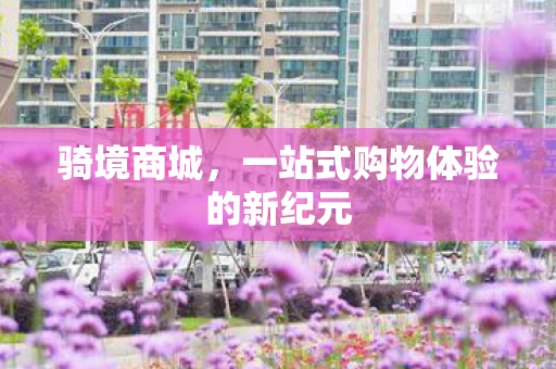 骑境商城,一站式购物体验的新纪元 骑境商城,一站式购物体验的新纪元