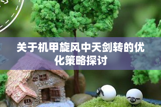 关于机甲旋风中天剑转的优化策略探讨