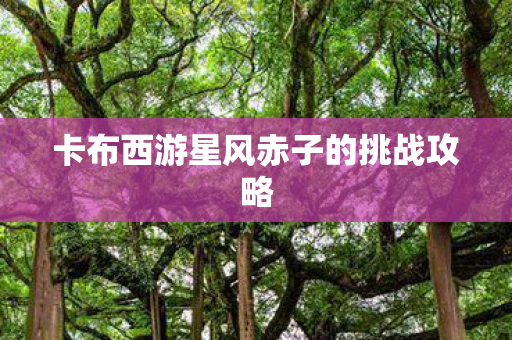 卡布西游星风赤子的挑战攻略 卡布西游星风赤子的挑战攻略