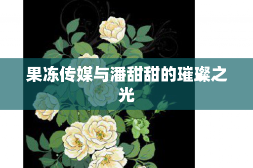 果冻传媒与潘甜甜的璀璨之光