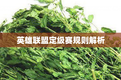 英雄联盟定级赛规则解析 英雄联盟定级赛规则解析