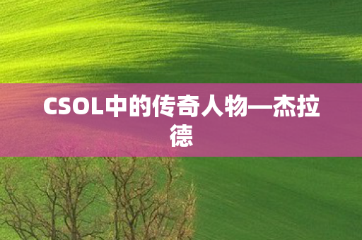 CSOL中的传奇人物—杰拉德