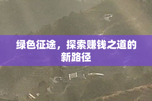 绿色征途,探索赚钱之道的新路径 绿色征途,探索赚钱之道的新路径