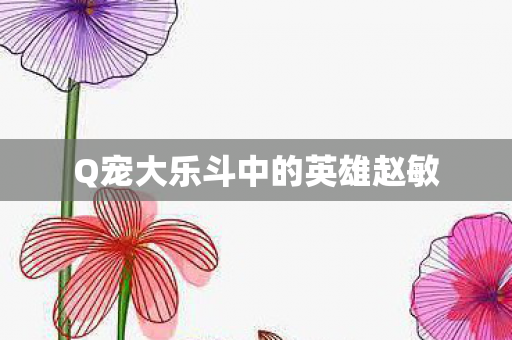 Q宠大乐斗中的英雄赵敏