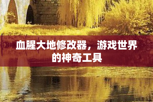 血腥大地修改器，游戏世界的神奇工具