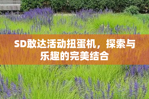 SD敢达活动扭蛋机,探索与乐趣的完美结合 SD敢达活动扭蛋机,探索与乐趣的完美结合