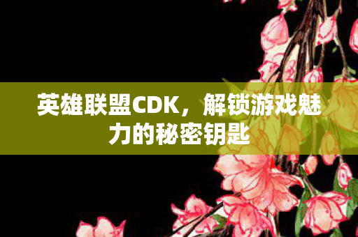 英雄联盟CDK，解锁游戏魅力的秘密钥匙
