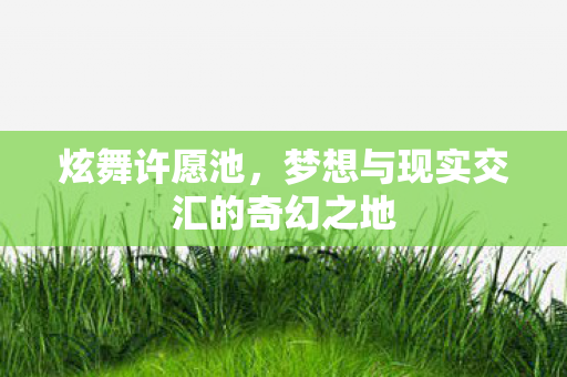 炫舞许愿池,梦想与现实交汇的奇幻之地 炫舞许愿池,梦想与现实交汇的奇幻之地