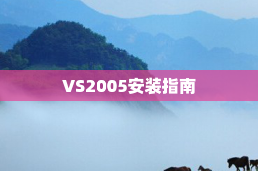 VS2005安装指南