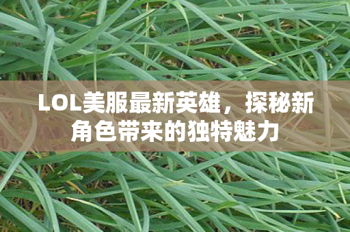 LOL美服最新英雄，探秘新角色带来的独特魅力