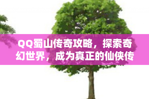 QQ蜀山传奇攻略，探索奇幻世界，成为真正的仙侠传奇