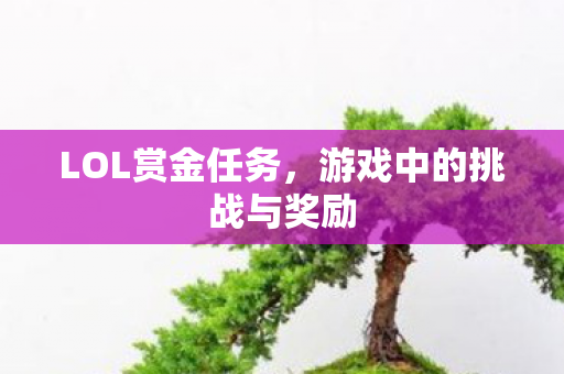 LOL赏金任务，游戏中的挑战与奖励