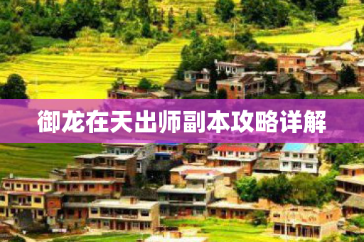 御龙在天出师副本攻略详解