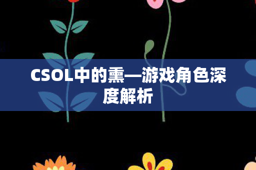 CSOL中的熏—游戏角色深度解析